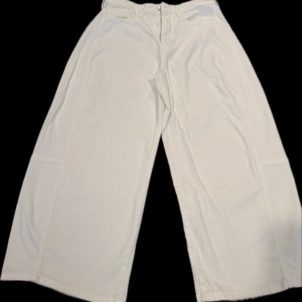 Pilcro by Antrhopologie White Barrel Jean Sz 30